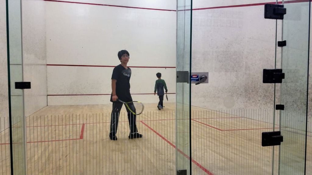 Young Squash Player